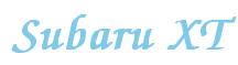 Rendering -Subaru XT - using Zapf Chancery