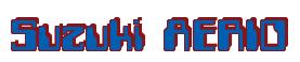 Rendering -Suzuki AERIO - using Computer Font