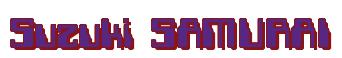 Rendering -Suzuki SAMURAI - using Computer Font