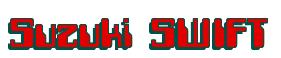 Rendering -Suzuki SWIFT - using Computer Font