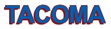 Rendering -TACOMA - using Arial Bold