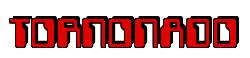 Rendering -TORNONADO - using Computer Font