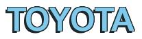 Rendering -TOYOTA - using Arial Bold