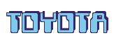 Rendering -TOYOTA - using Computer Font