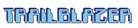 Rendering -TRAILBLAZER - using Computer Font