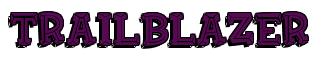 Rendering -TRAILBLAZER - using FinkBold
