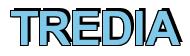 Rendering -TREDIA - using Arial Bold