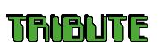 Rendering -TRIBUTE - using Computer Font