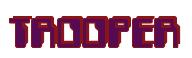 Rendering -TROOPER - using Computer Font