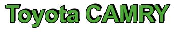 Rendering -Toyota CAMRY - using Arial Bold
