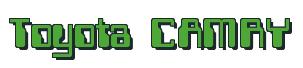 Rendering -Toyota CAMRY - using Computer Font