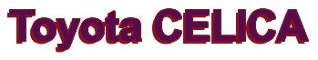 Rendering -Toyota CELICA - using Arial Bold