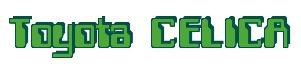 Rendering -Toyota CELICA - using Computer Font