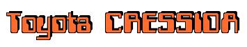 Rendering -Toyota CRESSIDA - using Computer Font