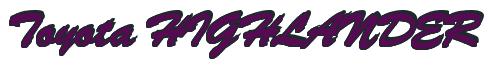 Rendering -Toyota HIGHLANDER - using Brush Script