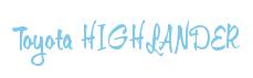 Rendering -Toyota HIGHLANDER - using Memo