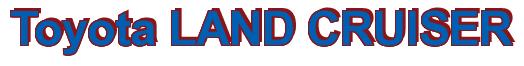 Rendering -Toyota LAND CRUISER - using Arial Bold