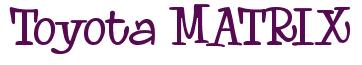 Rendering -Toyota MATRIX - using Whoa Whoa