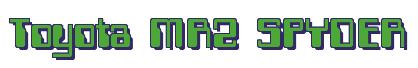 Rendering -Toyota MR2 SPYDER - using Computer Font