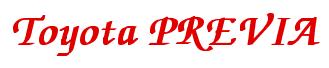 Rendering -Toyota PREVIA - using Zapf Chancery