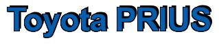Rendering -Toyota PRIUS - using Arial Bold