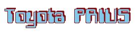 Rendering -Toyota PRIUS - using Computer Font
