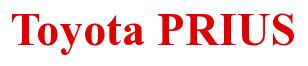 Rendering -Toyota PRIUS - using Times New Roman Bold