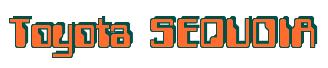 Rendering -Toyota SEQUOIA - using Computer Font
