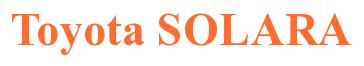 Rendering -Toyota SOLARA - using Times New Roman Bold