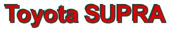 Rendering -Toyota SUPRA - using Arial Bold