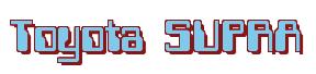 Rendering -Toyota SUPRA - using Computer Font