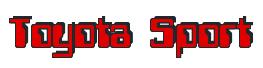 Rendering -Toyota Sport - using Computer Font