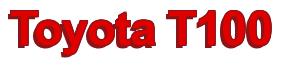 Rendering -Toyota T100 - using Arial Bold