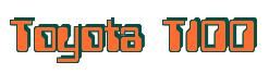 Rendering -Toyota T100 - using Computer Font