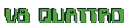 Rendering -V8 QUATTRO - using Computer Font