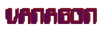 Rendering -VANAGON - using Computer Font