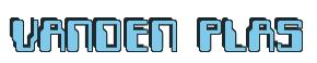 Rendering -VANDEN PLAS - using Computer Font