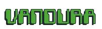 Rendering -VANDURA - using Computer Font
