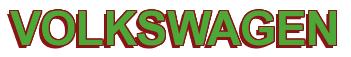 Rendering -VOLKSWAGEN - using Arial Bold