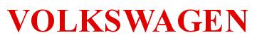 Rendering -VOLKSWAGEN - using Times New Roman Bold