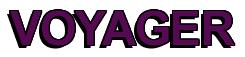 Rendering -VOYAGER - using Arial Bold