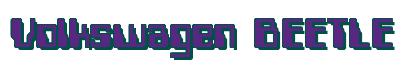 Rendering -Volkswagen BEETLE - using Computer Font