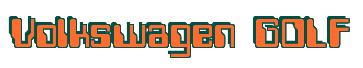Rendering -Volkswagen GOLF - using Computer Font
