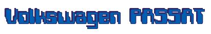 Rendering -Volkswagen PASSAT - using Computer Font