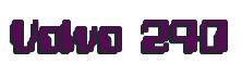 Rendering "Volvo 240" using Computer Font