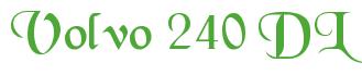 Rendering "Volvo 240 DL" using Black Chancery