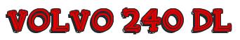 Rendering "Volvo 240 DL" using FinkBold