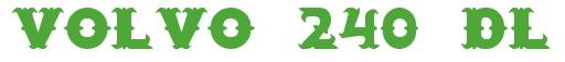 Rendering "Volvo 240 DL" using Saloon