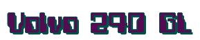 Rendering "Volvo 240 GL" using Computer Font
