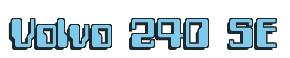 Rendering "Volvo 240 SE" using Computer Font